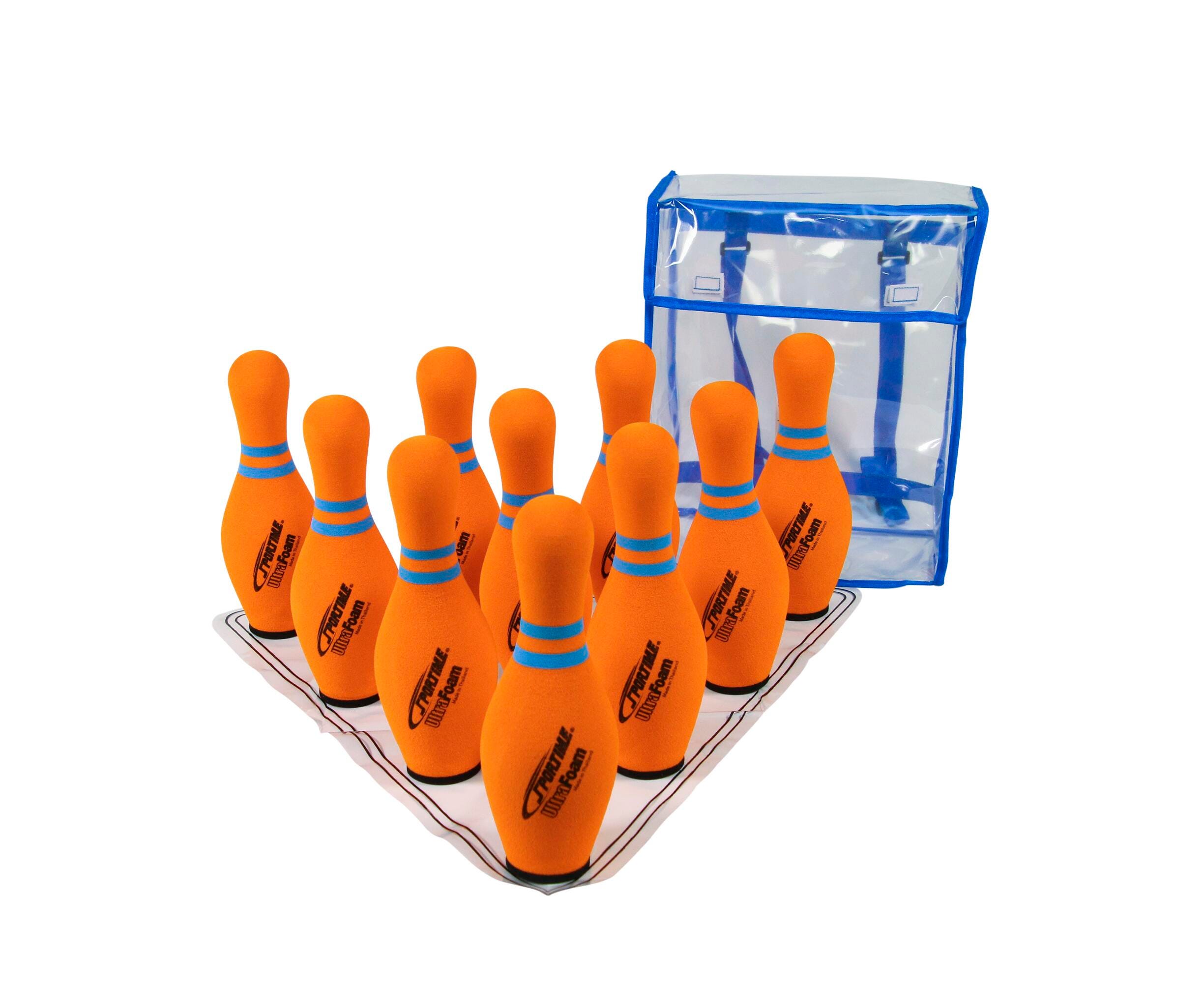 Image for Sportime Junior Bowling Pin Set, 10 Pins, Orange from School Specialty